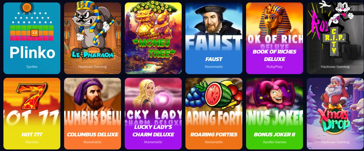 rapter casino popular slots